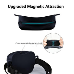 AOKLANT Snack Pouch Magnetic Closure Auto Close prevents spills during movement.