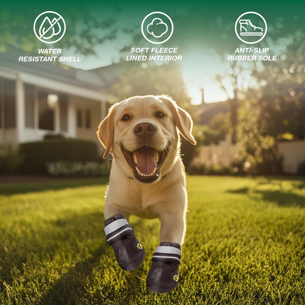 AOKOWN dog shoes durable soles enhance grip during daily walks