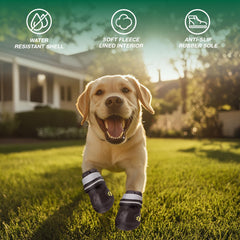 AOKOWN dog shoes durable soles enhance grip during daily walks