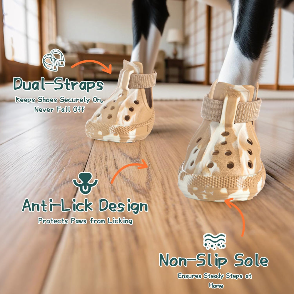 AOKOWN dog shoes heat protection on hot pavement during walks