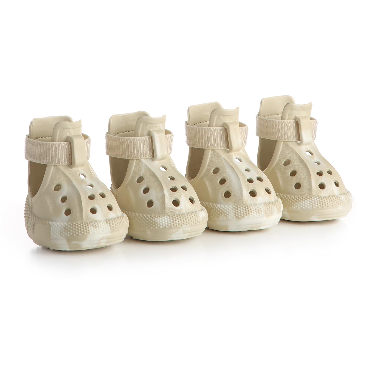 AOKOWN dog shoes protect paws on hot pavement with waterproof material.