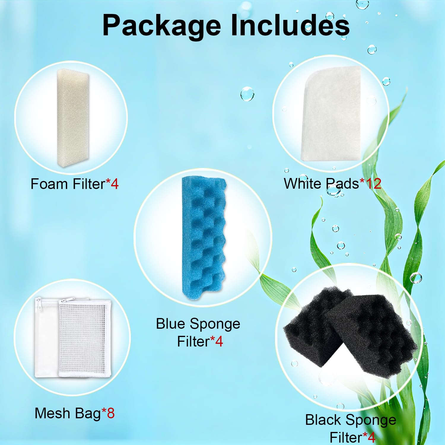 Aolleteau ammonia-absorbing pad helps stabilize ammonia in tanks.