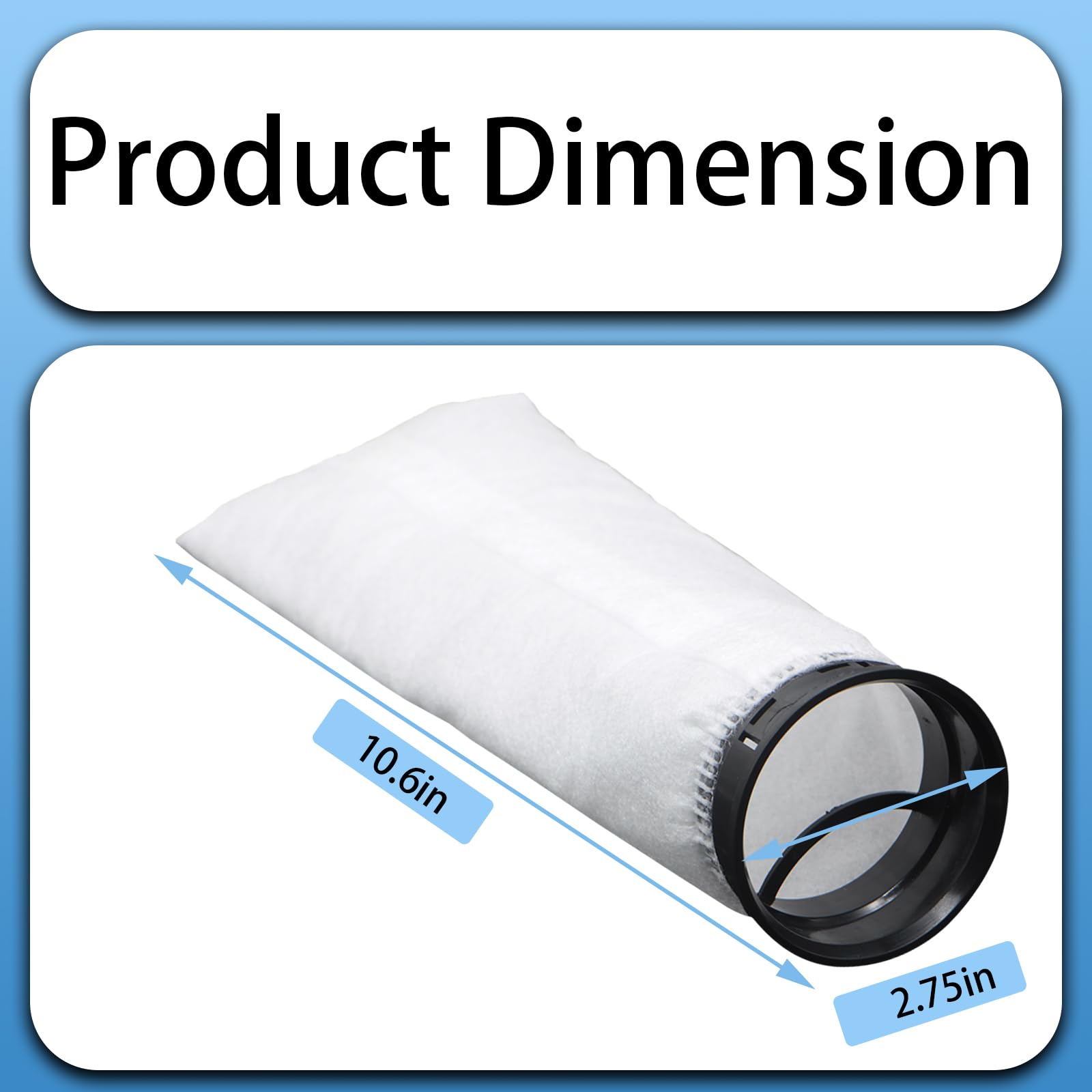 Aolleteau filter sock ring with pull-out handle enables quick replacements