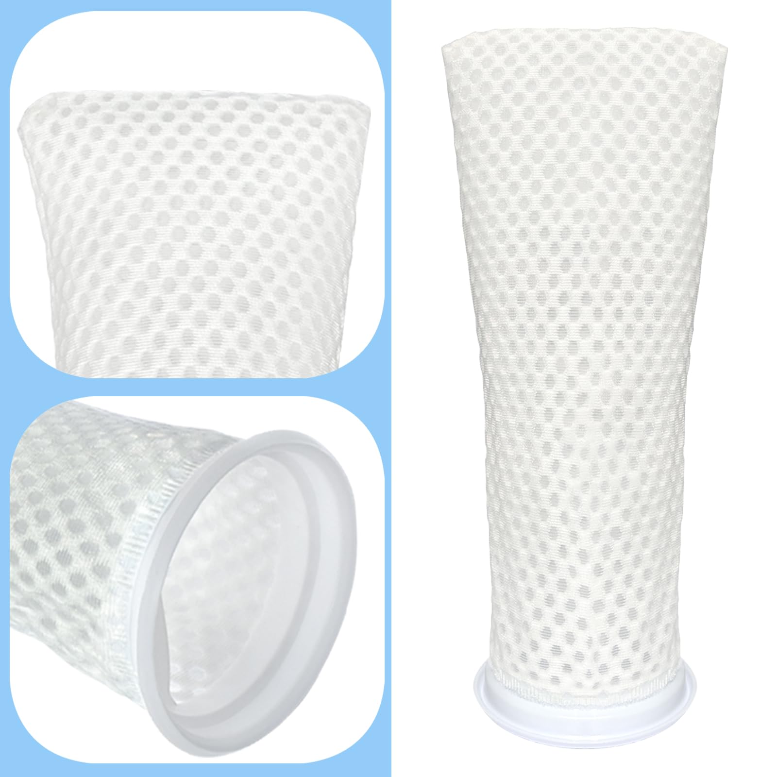 High-density interspace fibers promote breathability and reusable performance.