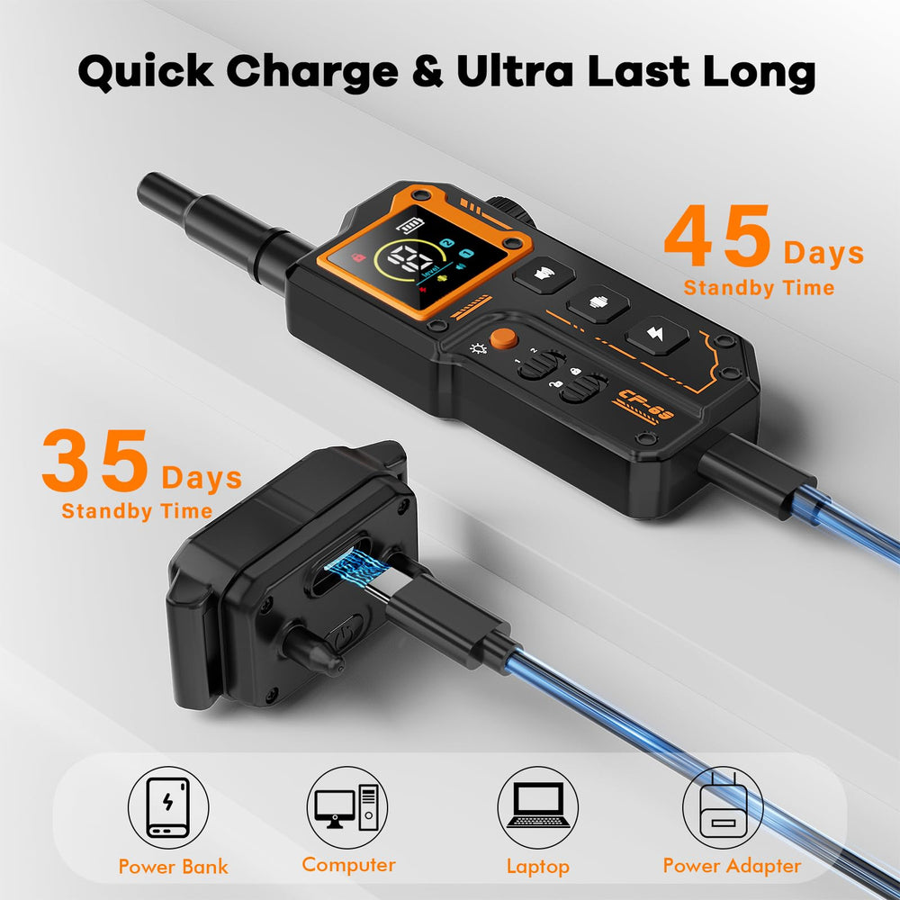 Aolulf AI dog collar charges quickly with long standby time.