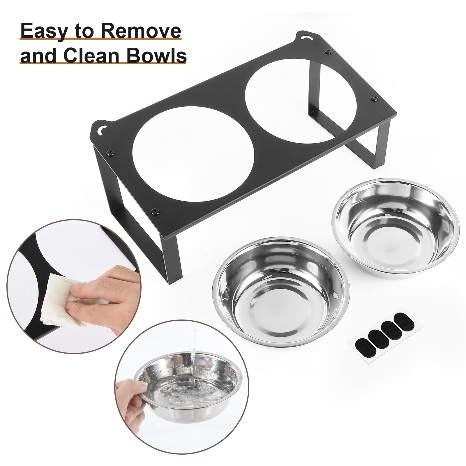 Aomafamzoy indoor-outdoor feeding solution for versatile pet setup.