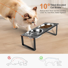 Aomafamzoy tilted 10-degree design supports ergonomic eating and reduces spills.