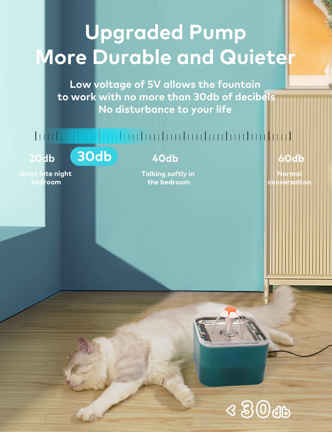 AONBOY 2L capacity keeps cats hydrated during trips
