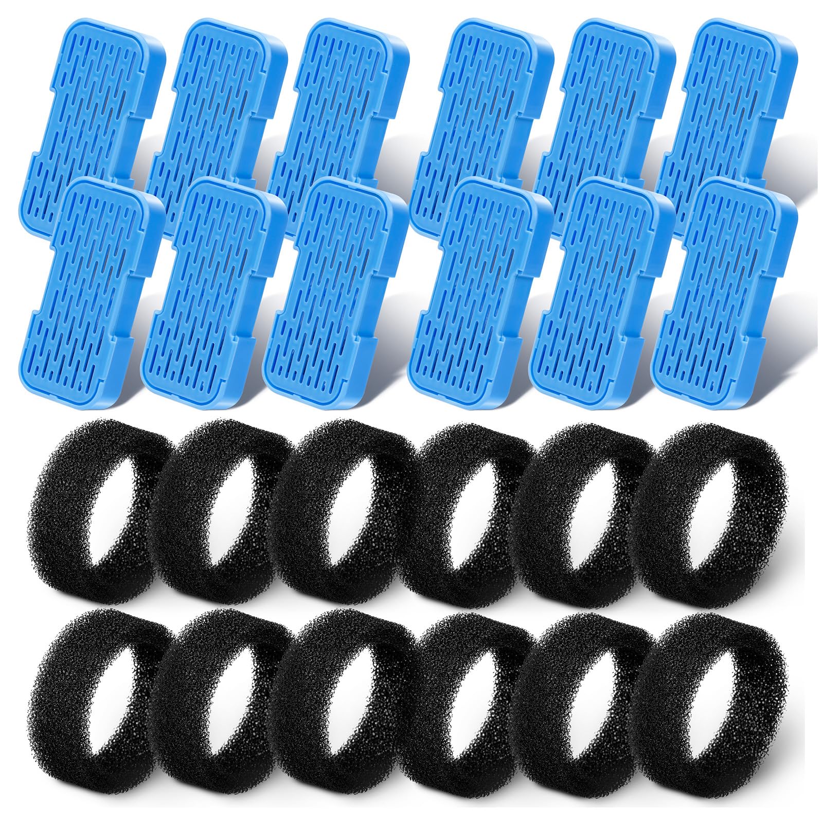 AONBOY cat fountain filters with 12 carbon filters for odor control and water freshness