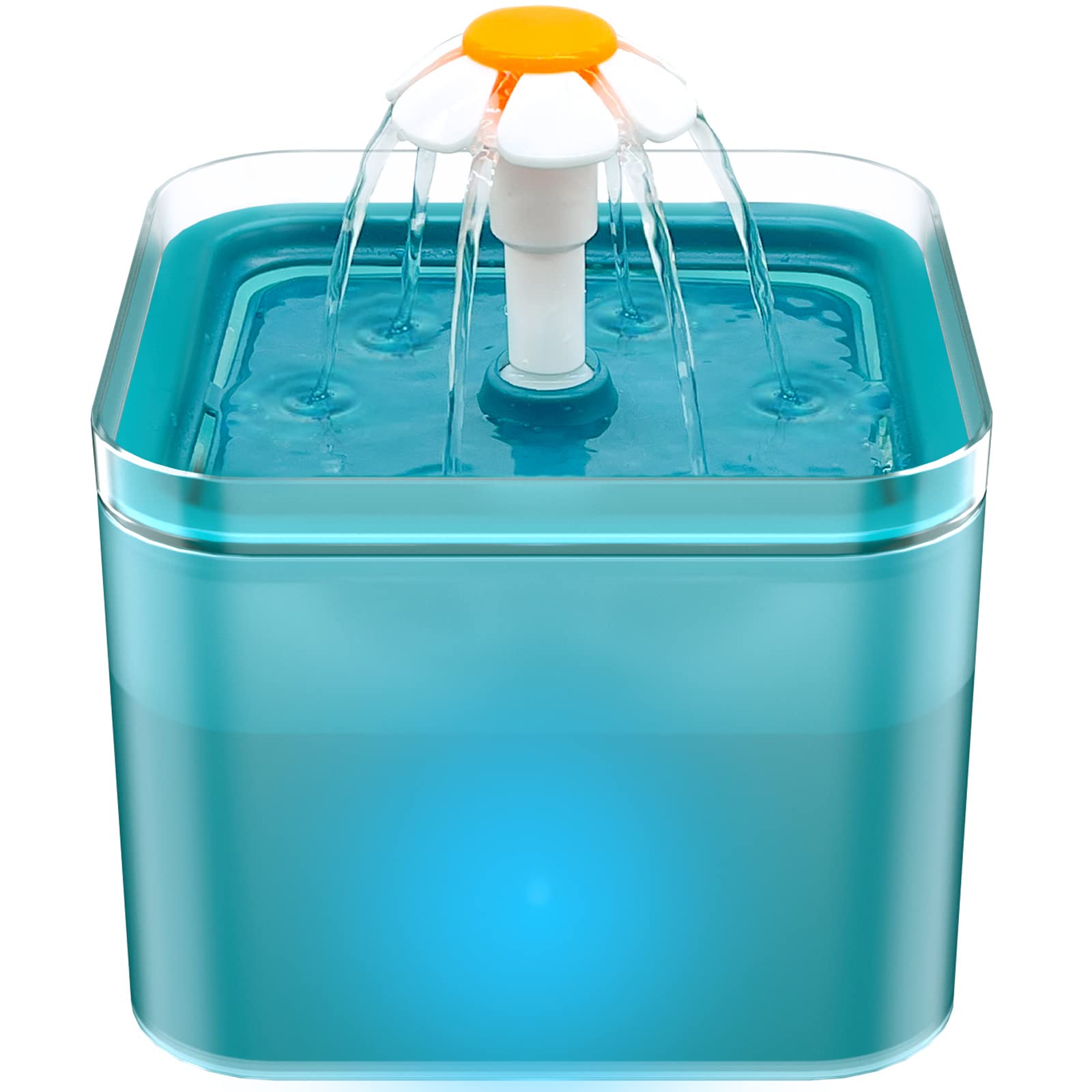 AONBOY cat water fountain front view 2L provides fresh hydration for pets.