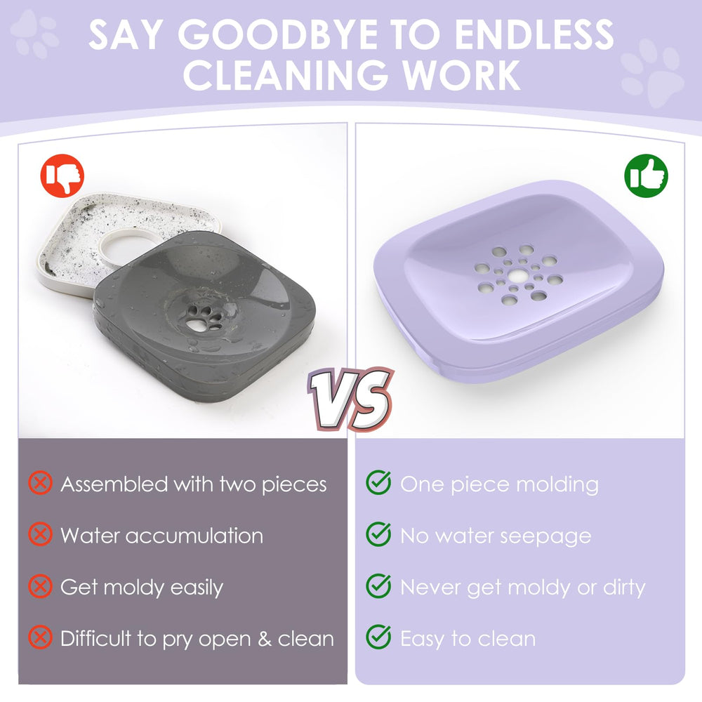 AONKEY no-spill bowl with dog drinking demonstrates spill-free hydration in action.