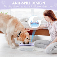 AONKEY 3L transparent bowl shows water level and quality at a glance for healthier hydration.