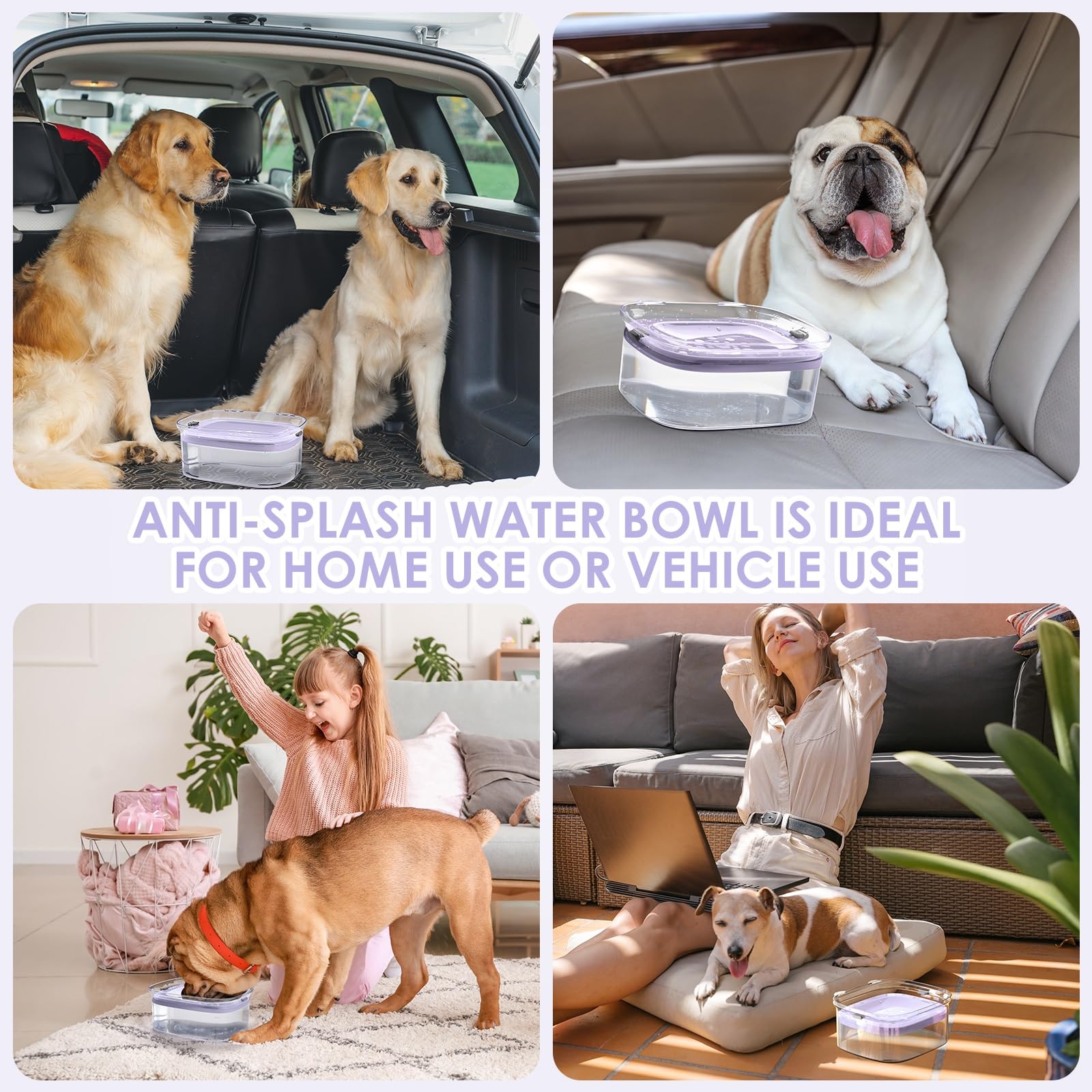 AONKEY violet color bowl adds stylish pet furniture while staying practical for daily use.