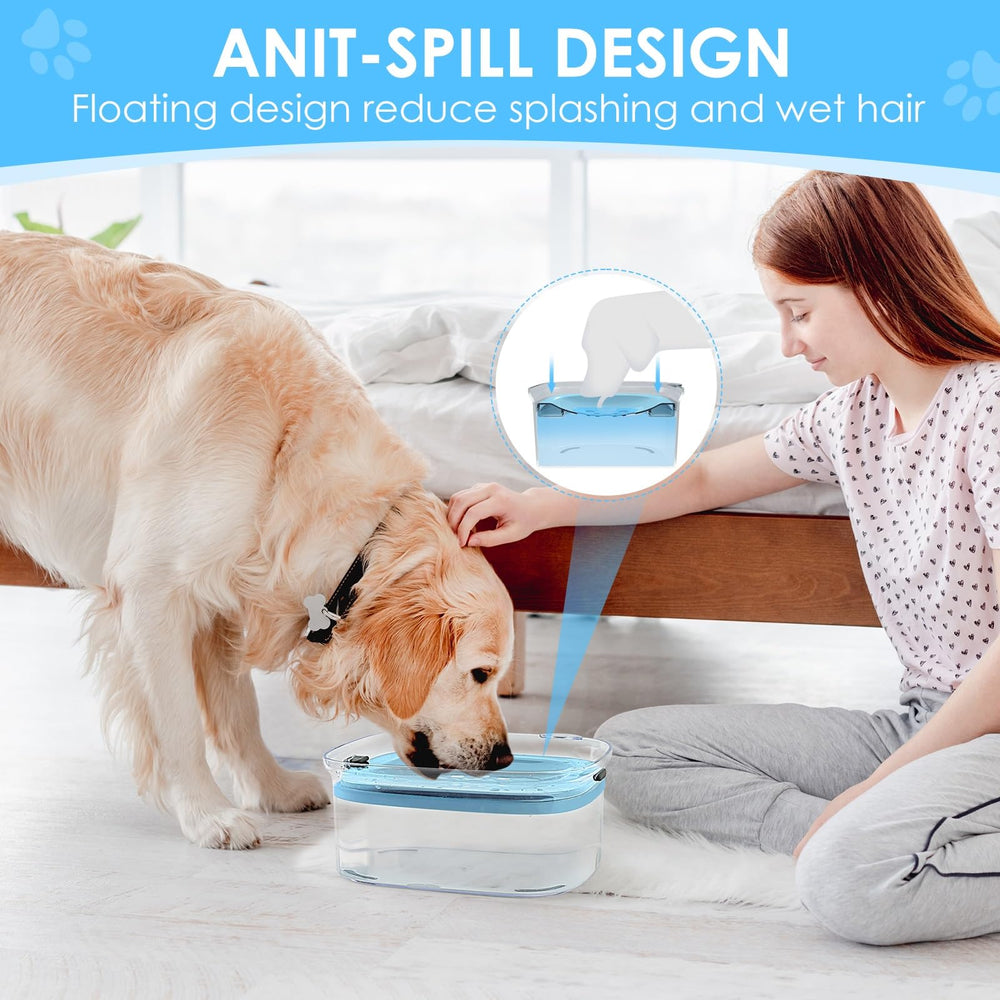AONKEY transparent bowl reveals water level and cleanliness at a glance.