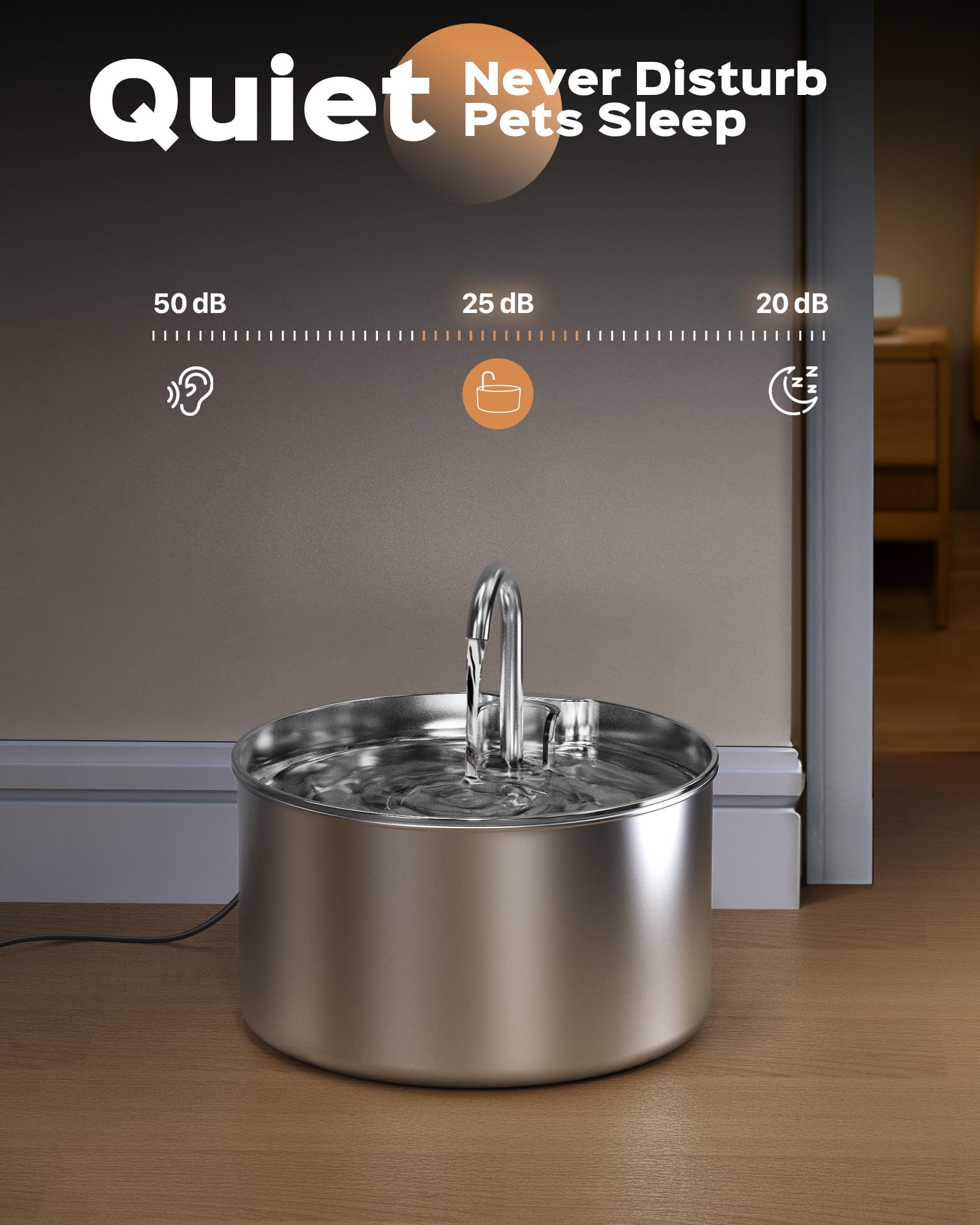 AOOGITF cat water fountain maintenance-steps highlights easy care.