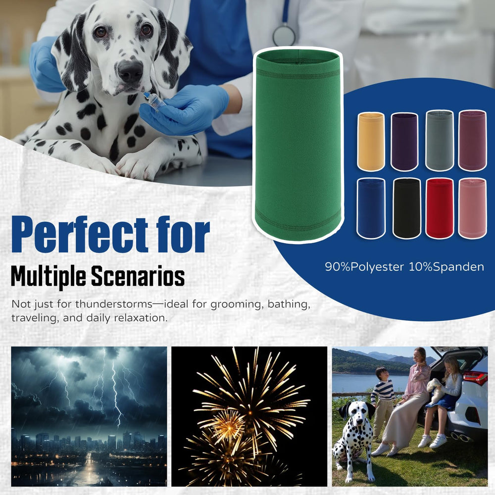 AOOLMOL dog calming hoodie bath cap shields ears from water during baths