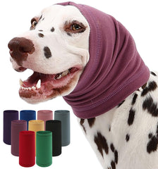AOOLMOL dog calming hoodie front view offers noise protection during outdoor walks