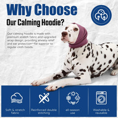 AOOLMOL dog head muffs ear protection highlights calming effect for loud events