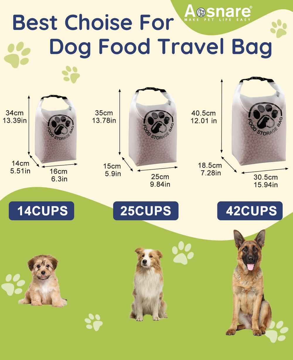 Aosnare clear-view kibble indicator helps monitor portions on the go.