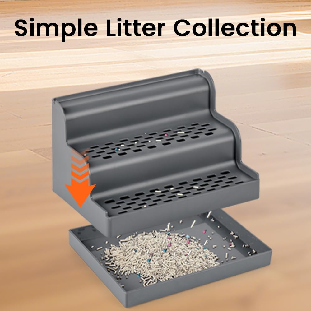 Aothey Litter Box Step measures 9.8 by 6.9 by 5.9 inches.
