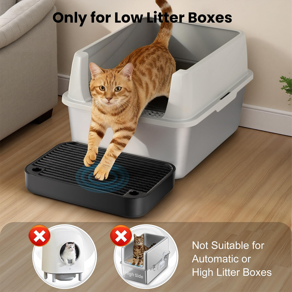 Aothey Litter Box Step easy-clean photo features wipe-clean finish