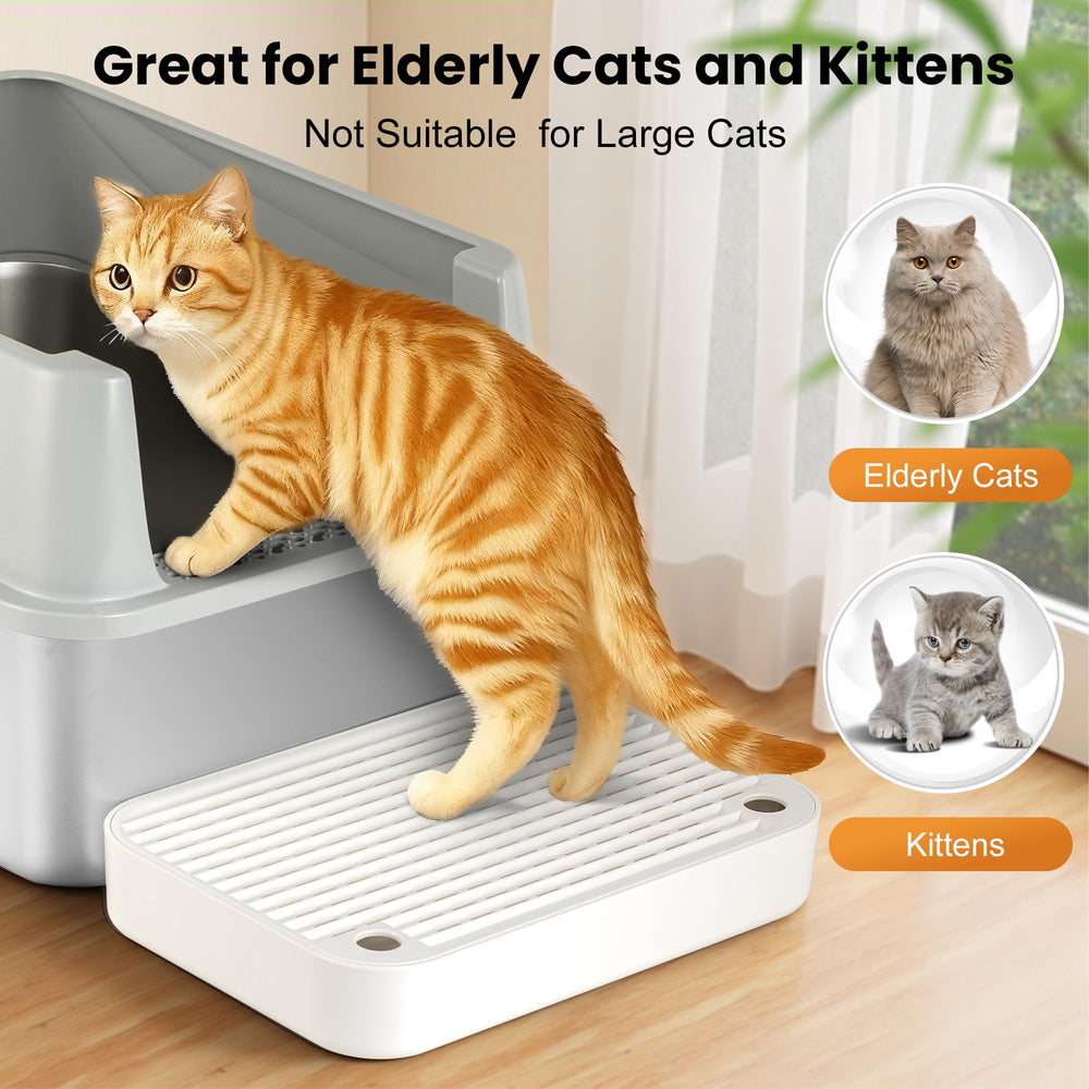 Aothey Litter Box Step no-assembly design saves time.