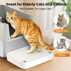 Aothey Litter Box Step no-assembly design saves time.