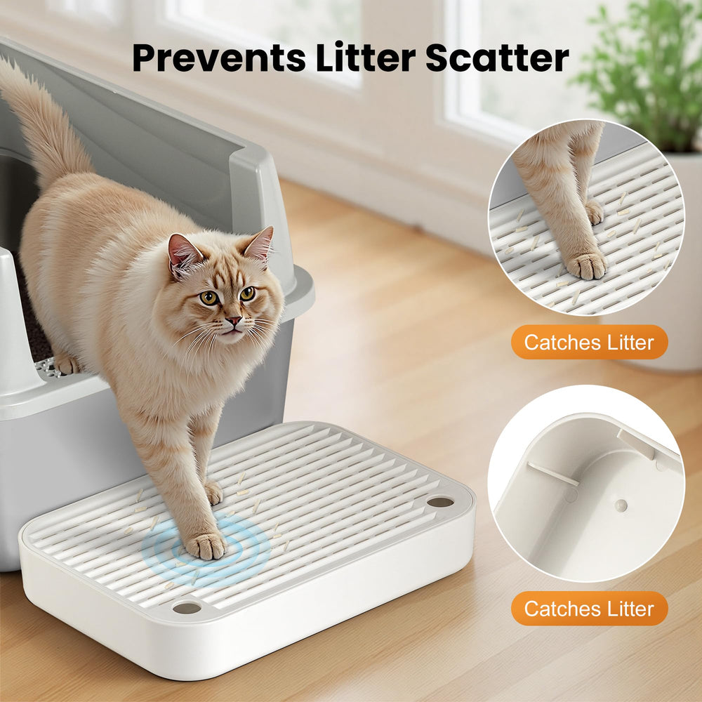 Aothey Litter Box Step fits most litter boxes for easy setup.