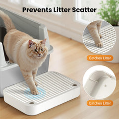 Aothey Litter Box Step fits most litter boxes for easy setup.