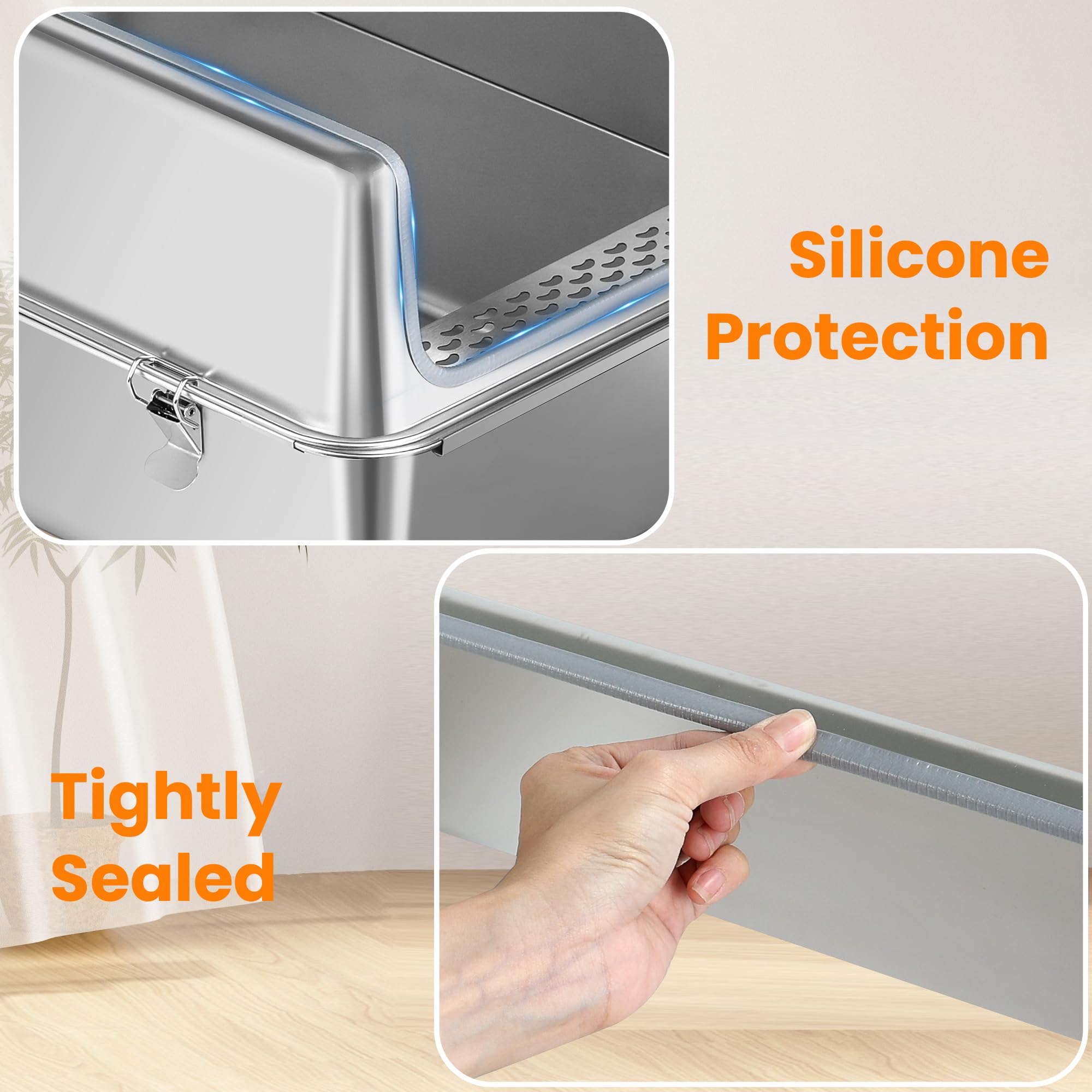 Aothey slotted-litter-step reduces litter scatter around the box.