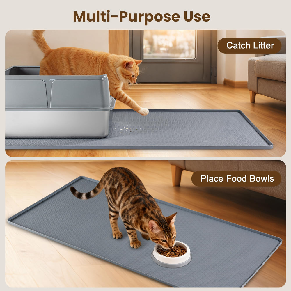 Aothey waterproof floor mat for pets blocks leaks and simplifies cleaning.