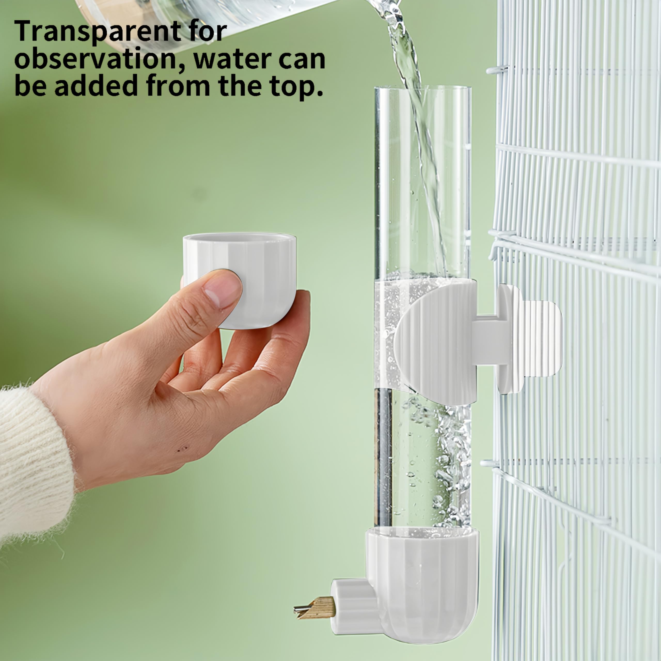 AOTU dispenser installed inside and outside cages demonstrates flexible installation.