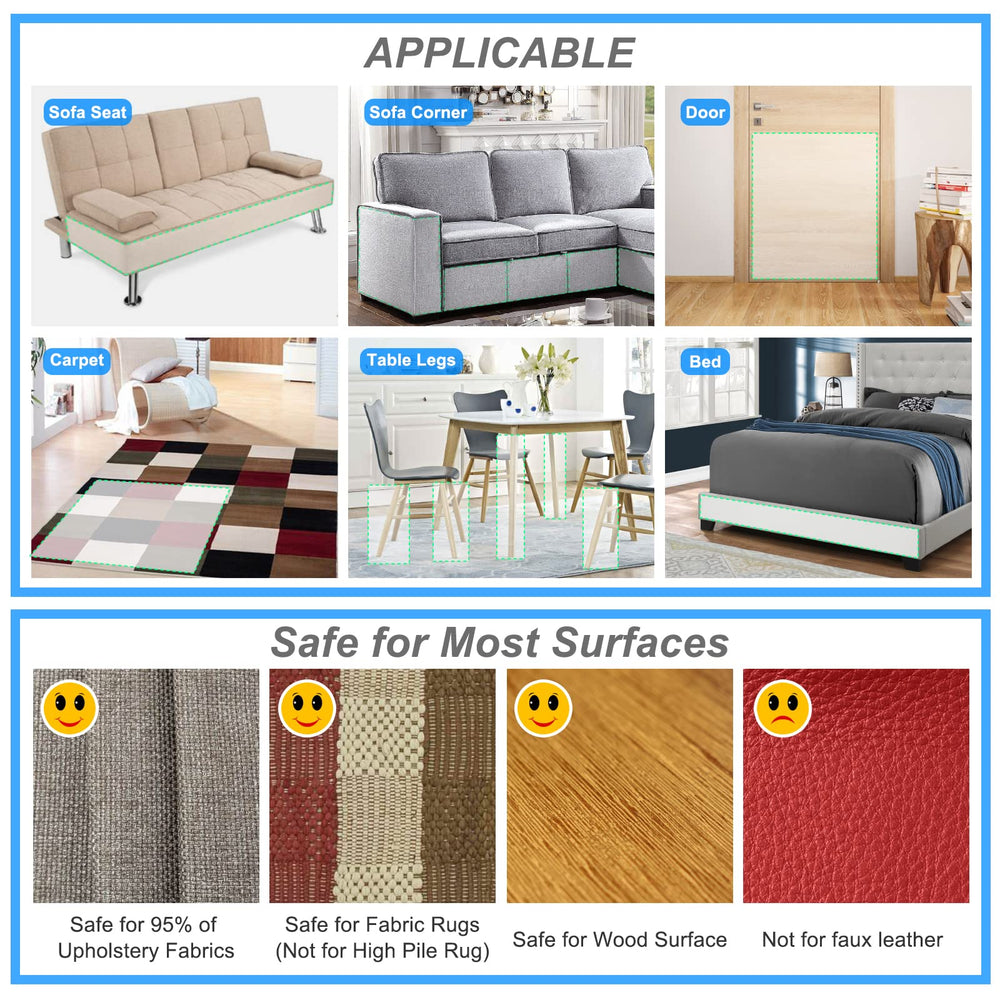 AOUKAR bend-around contours capability protects couches around curves