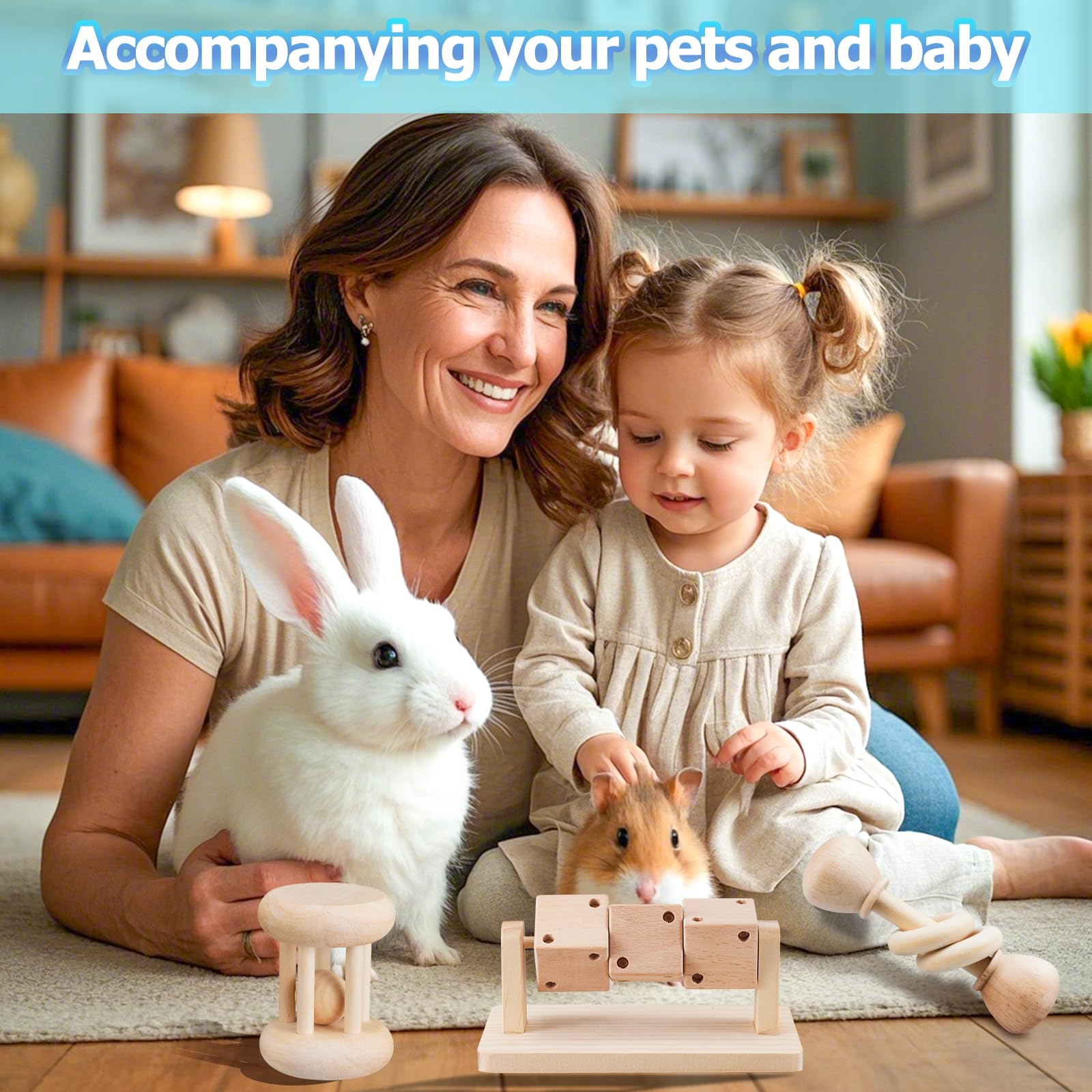 AOWPFVV small-animal-enrichment-playtime supports multiple pets in one space.