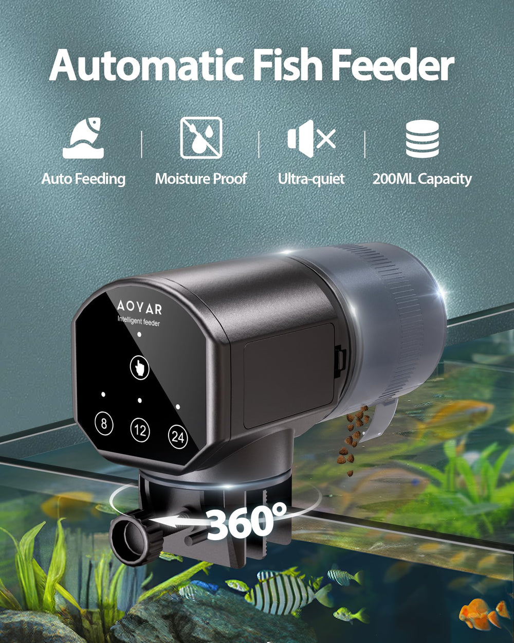 Aoyar 200ml capacity doser keeps holiday meals simple and steady for small tanks.