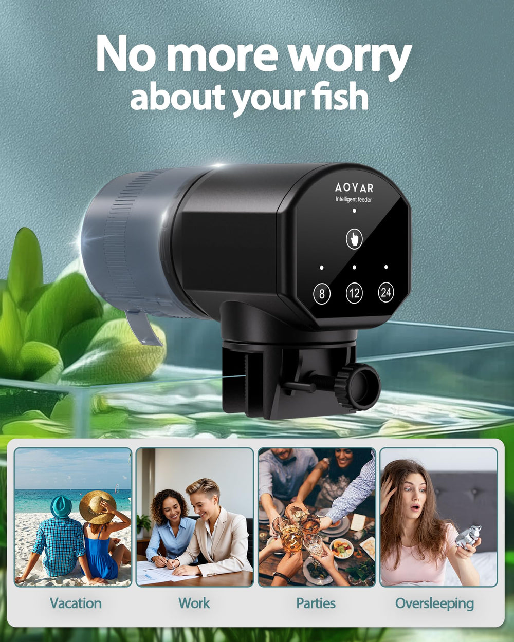 Aoyar 360-degree rotating design lets you position the feeder precisely.