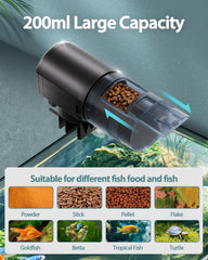 Aoyar adjustable feeding volume slider helps prevent overfeeding while away.