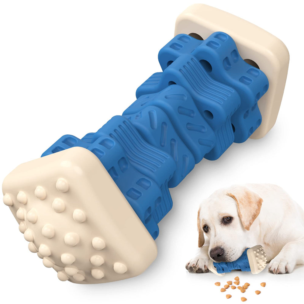 AOZOOM indestructible dog toy full view with rugged chew design for aggressive chewers.