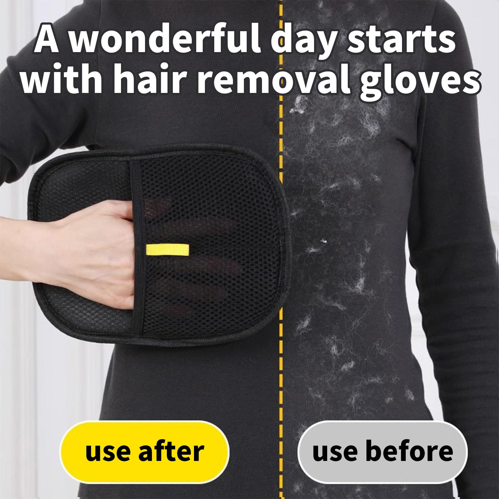Apanbar Furhero Mitt uses electrostatic action to attract hair
