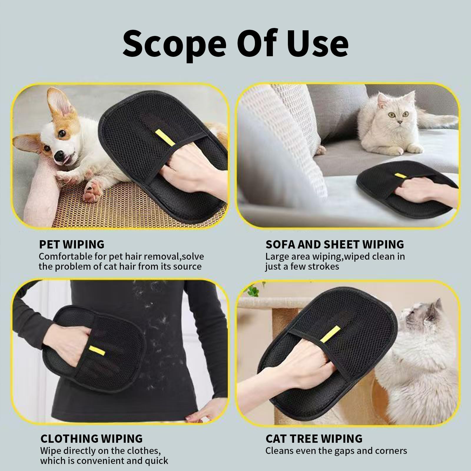 Apanbar Furhero Mitt palm-sized for easy grip