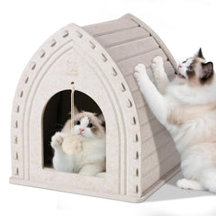 Apasiri Cat House interior view, a cozy indoor retreat for anxious cats.