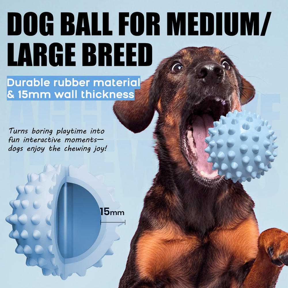 Apasiri blue squeaky ball used indoors and outdoors for interactive play