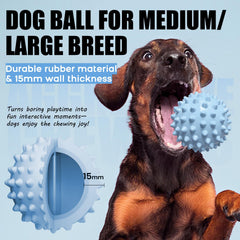 Apasiri blue squeaky ball used indoors and outdoors for interactive play