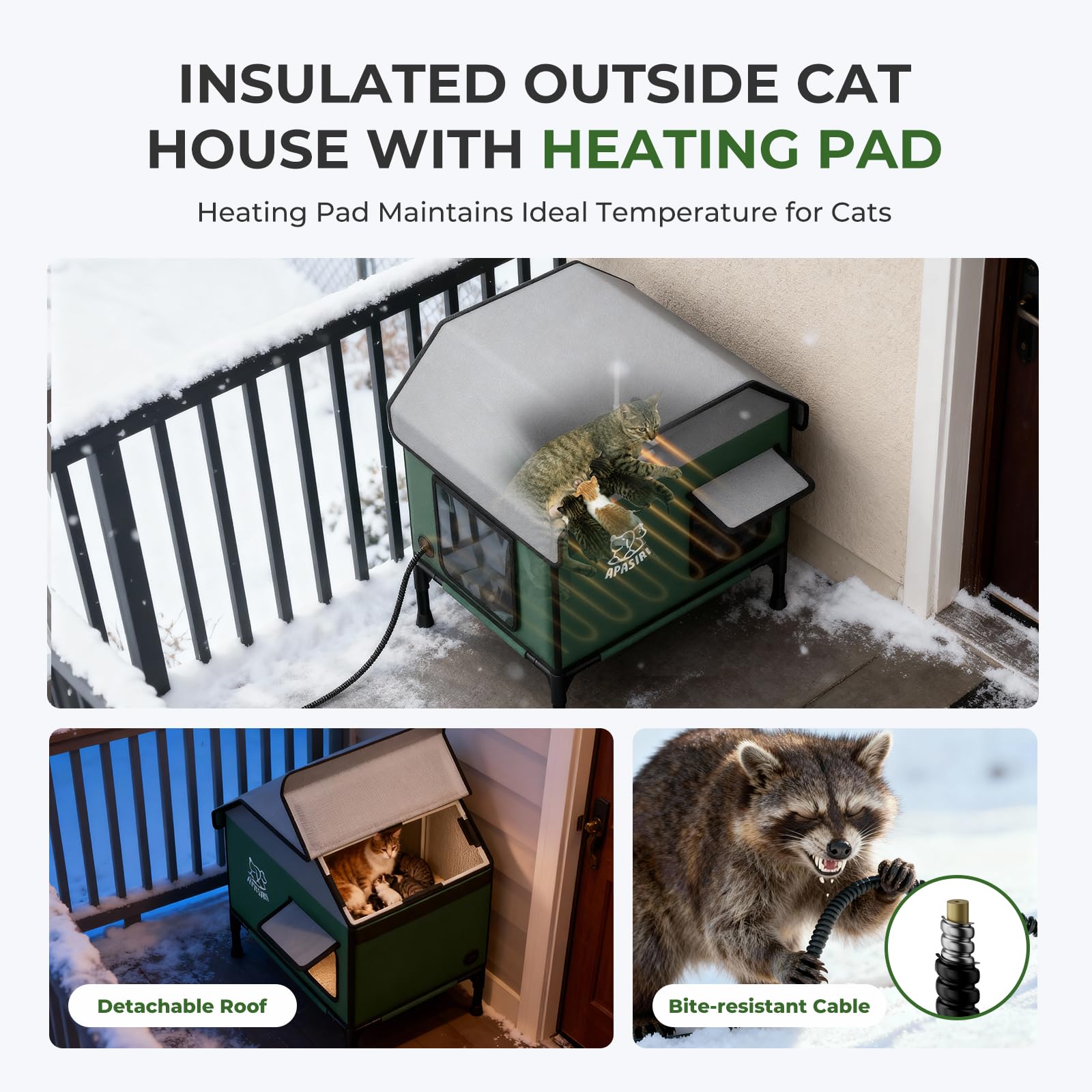 Apasiri five-layer insulation keeps warmth inside during chilly days.