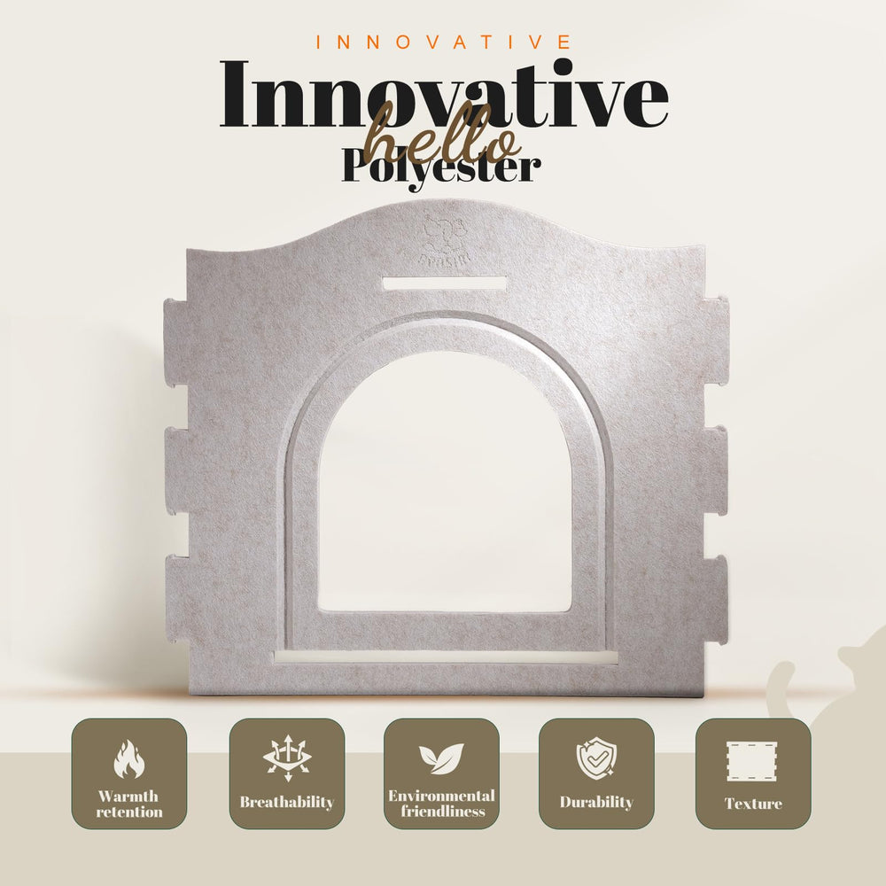 Apasiri original castle design offers cozy privacy and playful stimulation for curious kittens.