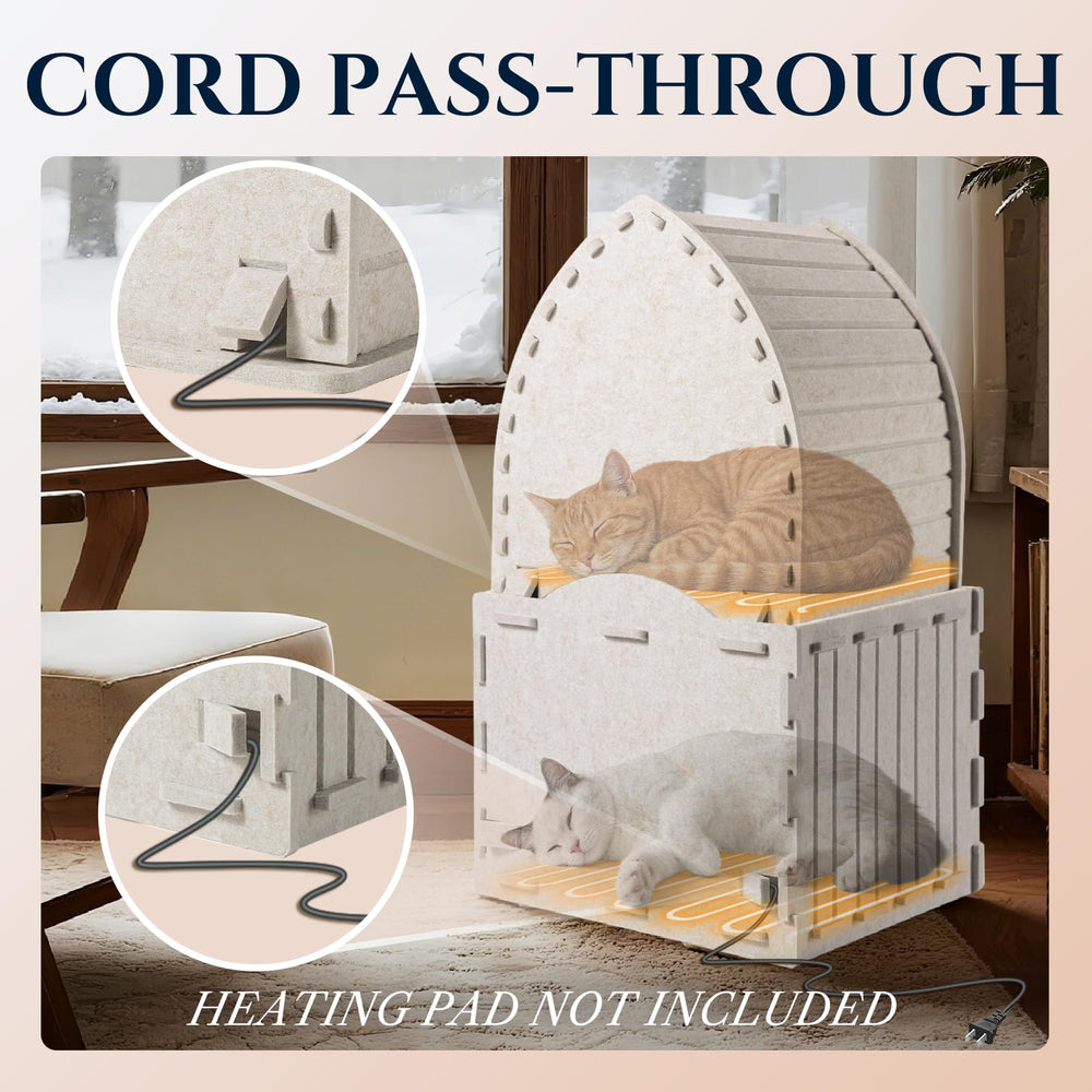 Apasiri scratch-resistant cat house protects furniture while satisfying scratching instincts.
