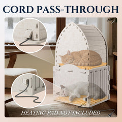 Apasiri scratch-resistant cat house protects furniture while satisfying scratching instincts.