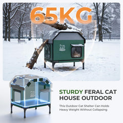 Apasiri fiberglass frame provides stable support for multiple cats.