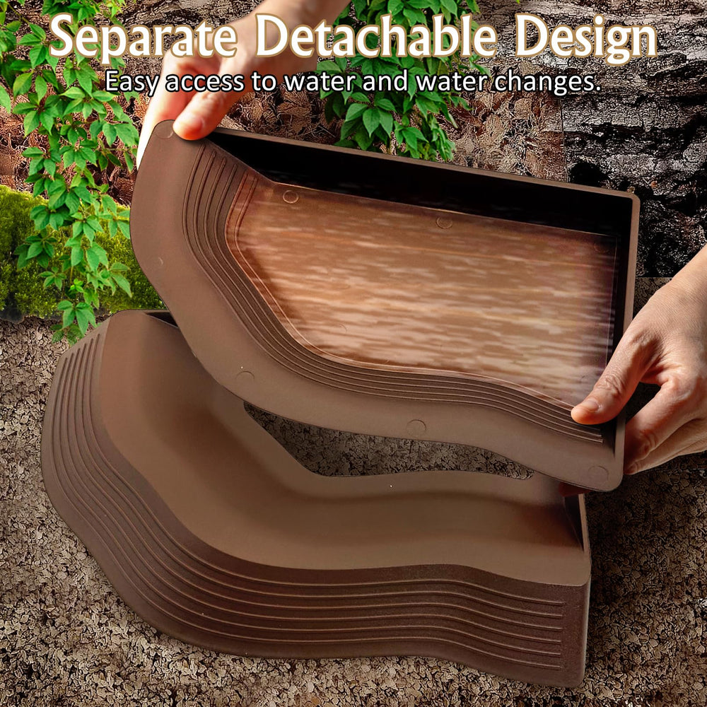 Apatal gecko habitat artificial plants add realistic decor and hiding spots.