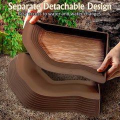 Apatal gecko habitat artificial plants add realistic decor and hiding spots.